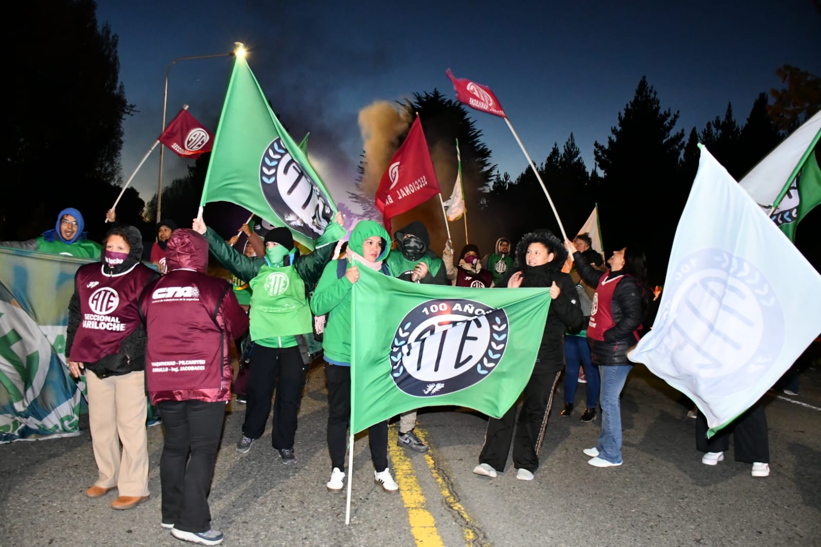 ATE PROTESTÓ EN EL AEROPUERTO DE BARILOCHE Y ANTICIPA MÁS MEDIDAS EN UN AÑO DE CONFLICTO