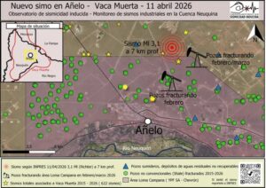 UN NUEVO SISMO EN VACA MUERTA REAVIVA EL DEBATE SOBRE LA ACTIVIDAD HIDROCARBURÍFERA