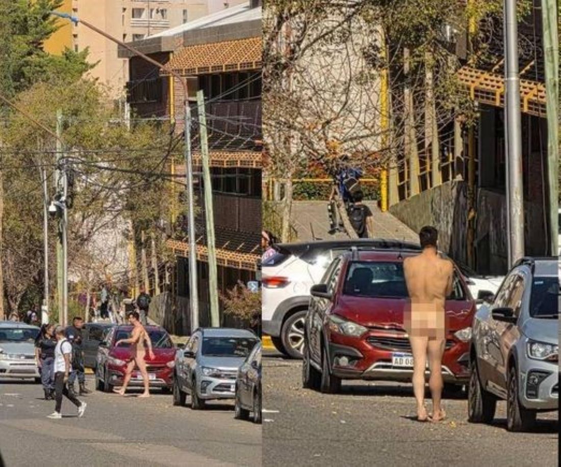 UN HOMBRE SE DESNUDÓ FRENTE A UNA ESCUELA EN EL ALTO NEUQUINO