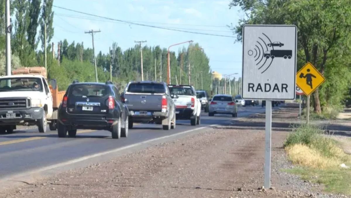 LAS MULTAS POR RADAR EN RÍO NEGRO LLEGARÁN HASTA LOS 400 MIL PESOS