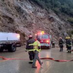 CORTE TOTAL EN LA RUTA 40 POR UN GRAVE DESLIZAMIENTO DE ROCAS Y BARRO
