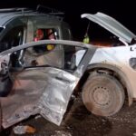 MANIOBRA EN LA RUTA 67 DESATÓ UN VIOLENTO CHOQUE CON SIETE HERIDOS