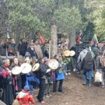 MARCHA EN EL PEDREGOSO CONTRA LOS DESALOJOS A COMUNIDADES MAPUCHES